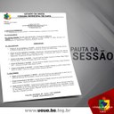 Pauta da 13ª sessão ordinária Cãmara de vereadores de Uauá
