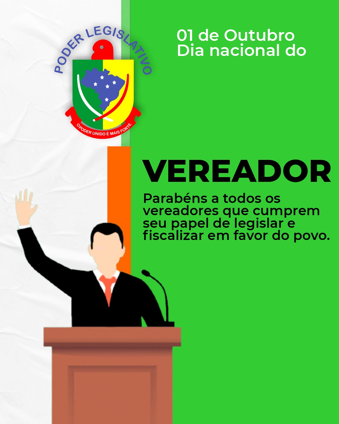 Uauá: 1° de outubro – Parabéns aos Vereadores pois representam o coração do Município  01 de outubro